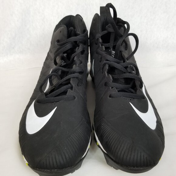 NIKE Alpha Menace Shark Football Cleats Shoes Black Size 10.5 ~ 4393 - Picture 3 of 9